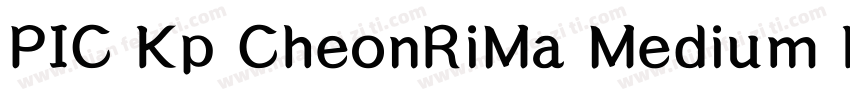PIC Kp CheonRiMa Medium Kp 97KPS字体转换